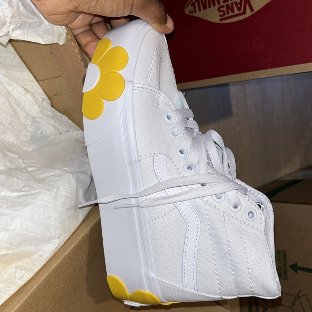 Platform/stackform Vans yellow daisy